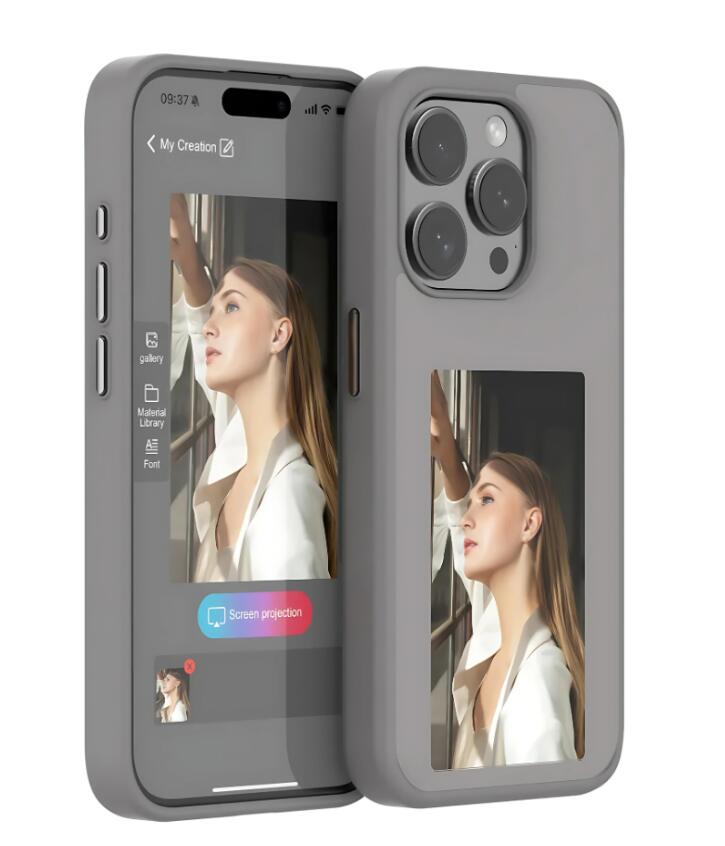 Coque de Téléphone DIY avec Écran E-ink de Projection