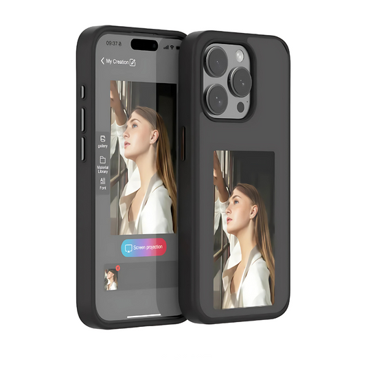 Coque de Téléphone DIY avec Écran E-ink de Projection